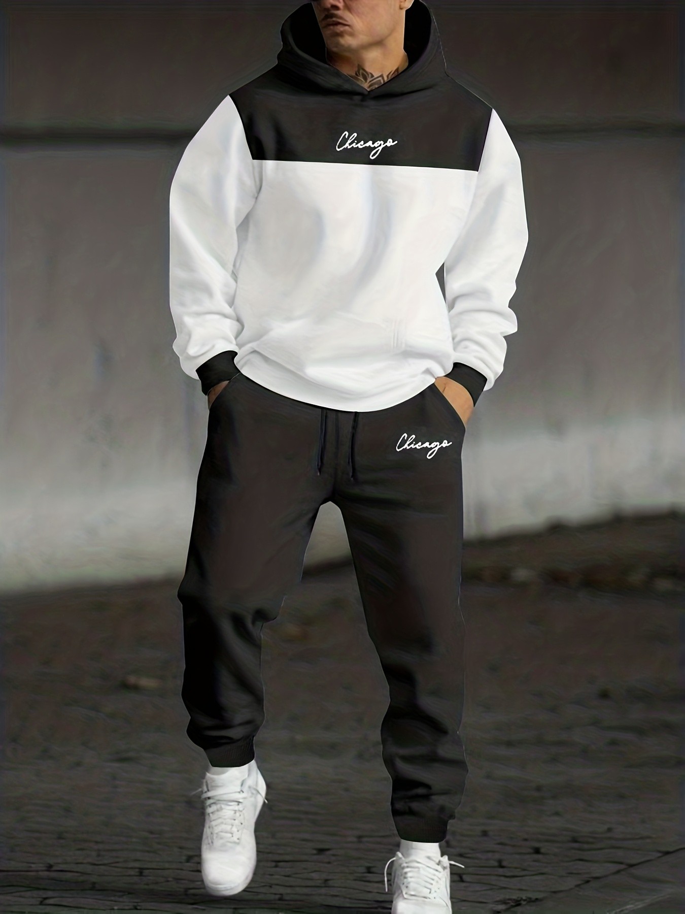 3D Printing Custom - Ensemble sweat-shirt à capuche et pantalon